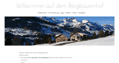 Desktop Screenshot of bergbauernhof.ch